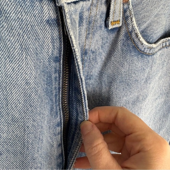 Agolde Pinch Waist High Waist Straight Jeans Light Wash Size 24 - Picture 3 of 6